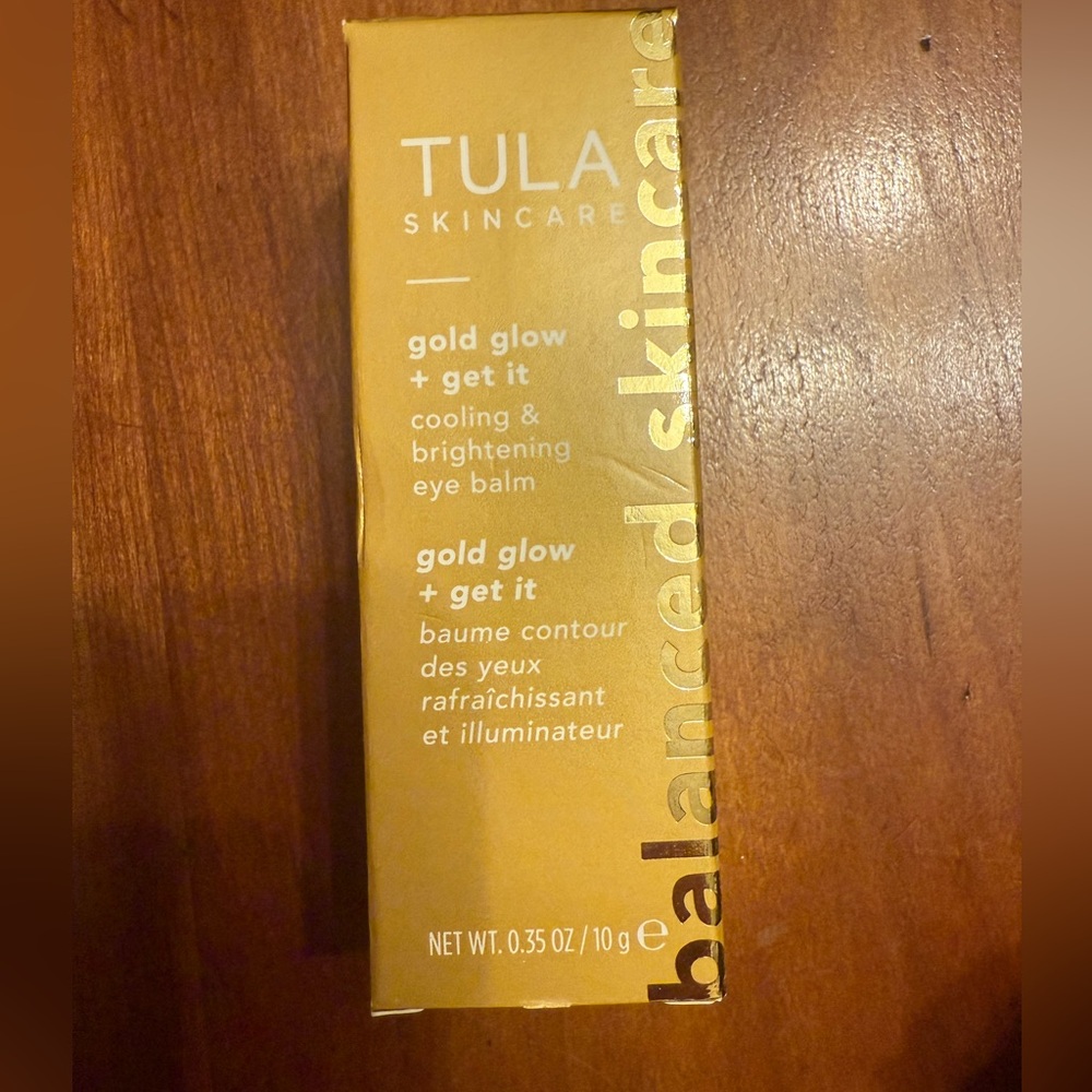 🧡 2/$40 TULA SKINCARE gold glow + get it cooling & brightening eye balm